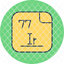 Iridium Icon Periodic Icon Table Icon Chemistry Icon Atom Icon