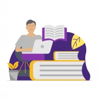 book-reading-laptop-illustration-teacher-onlineeducation-plant-chair-illustration