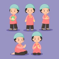 muslim-character-boy-cute-ramadhan-quran-praying-worship-illustration