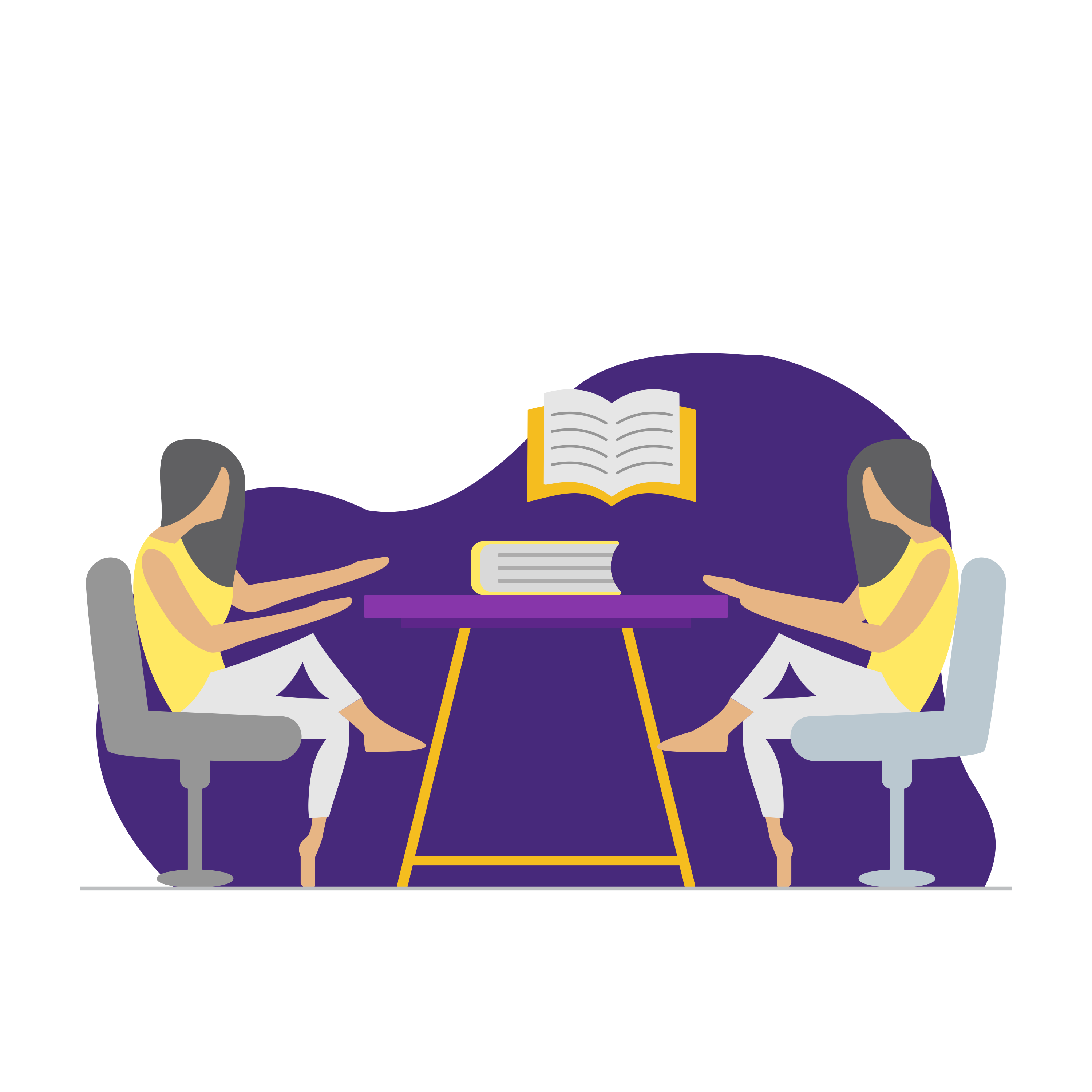 meeting-books-reading-girls-illustration-chairs-table-illustration