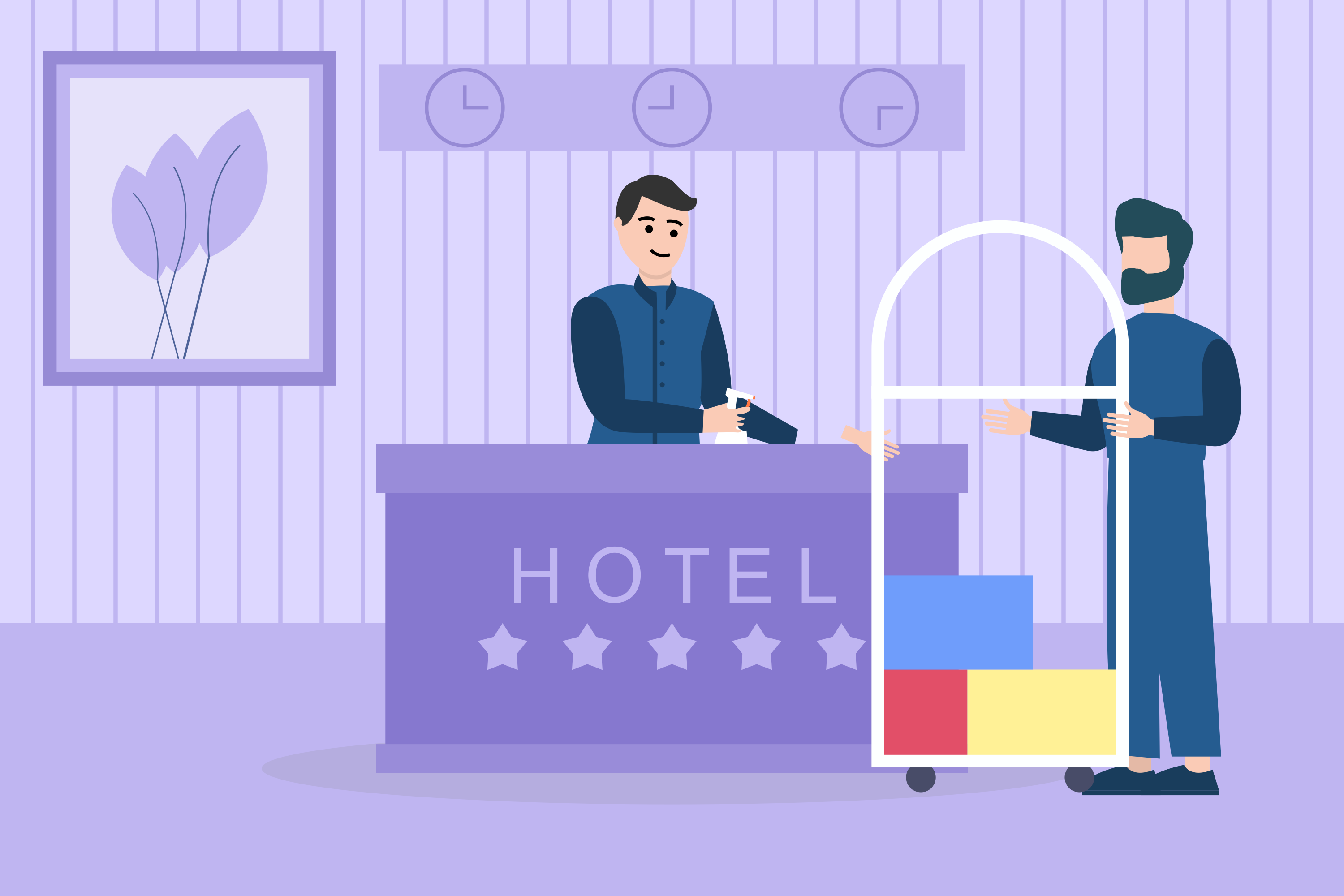 vacation-flat-hostel-character-lobby-illustration-bag-business-receptionist-hotel-reception-service-travel-illustration