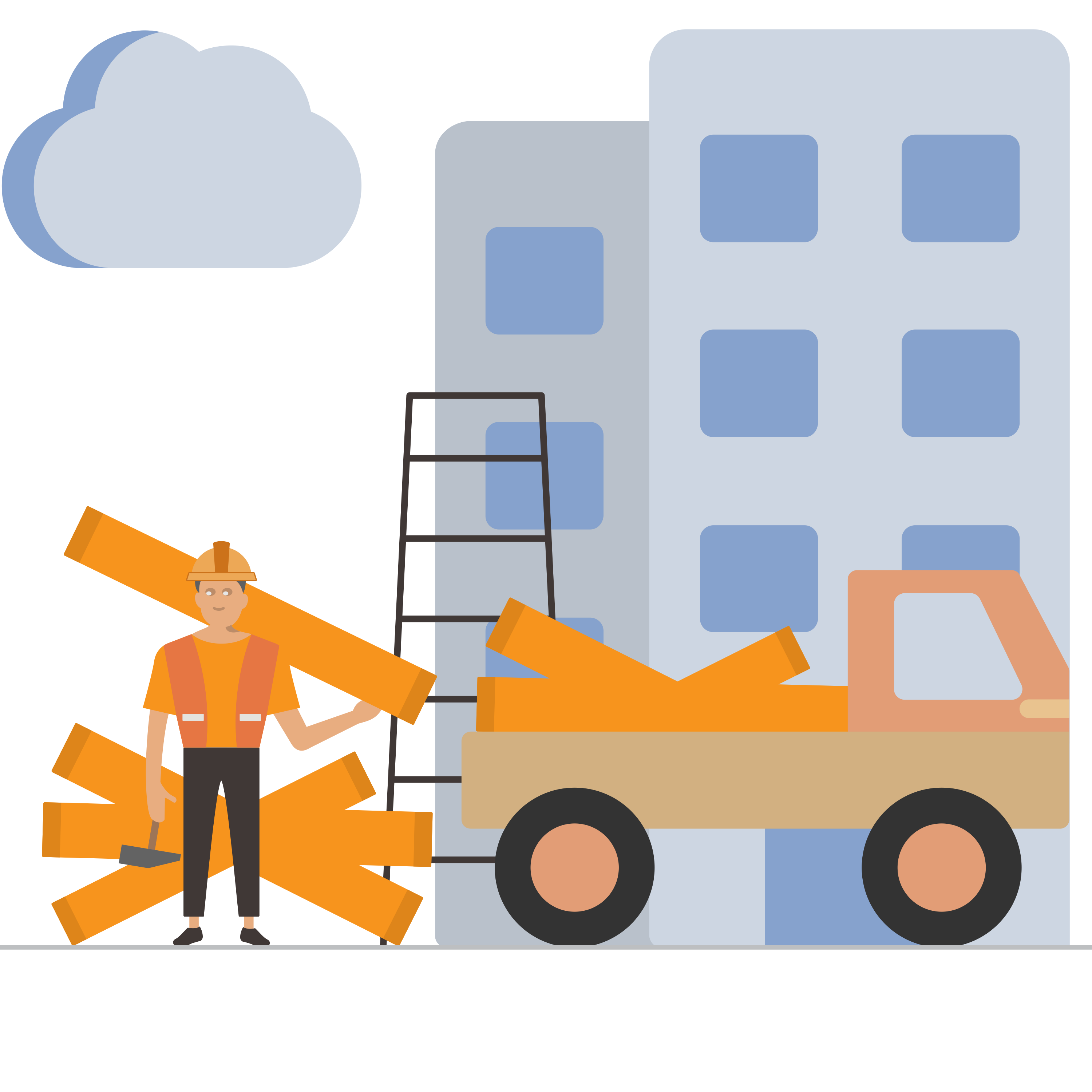 waste-rubbish-trash-heavy-illustration-constructionworker-constructionworkerholdingladder-truck-constructiontruck-illustration