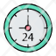 24-service-support-hours-clock-service-icon