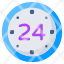24hr-round-the-clockhr-servicehr-support-timepiece-icon