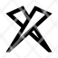 abstractfigure-lines-cross-rays-icon