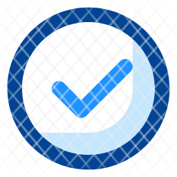 yes icon png blue
