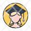 account-avatar-girl-graduate-person-icon