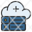 add-cloud-server-add-cloud-database-hybrid-hosting-cloud-server-storage-database-icon