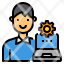 administrator-worker-setting-computer-laptop-icon