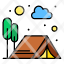 adventure-barbecue-camp-forest-icon