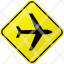 airport-road-sign-traffic-yellow-icon