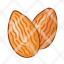 almonds-food-natural-icon