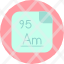 americium-periodic-table-chemistry-atom-atomic-chromium-element-icon