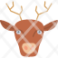 animal-christmas-deer-face-reindeer-icon
