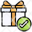 approval-filloutline-gift-present-tick-check-sign-icon