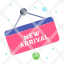 arrival-new-shopping-board-icon
