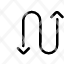 arrows-button-zigzag-icon