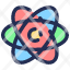 atom-education-science-nucleus-particle-chemistry-molecule-electron-element-biology-icon