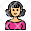 avatar-female-woman-women-bangs-cute-icon