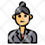 avatar-female-woman-women-bun-worker-icon