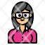 avatar-female-woman-women-business-glasses-icon