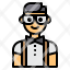 avatar-man-boy-profile-glasses-bow-tie-icon