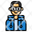 avatar-man-men-profile-hoodie-glasses-icon
