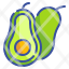 avocado-fruit-food-organic-vegetarian-icon