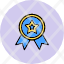award-first-medal-prize-ribbon-winner-badge-school-icon