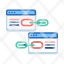 backlink-chain-connecting-two-websites-for-link-icon