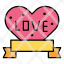 badge-ribbon-heart-romantic-tag-cupid-icon