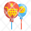 balloon-percentage-signaling-sales-shopping-discount-cart-icon