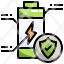 battery-filloutline-protected-electronics-secure-shield-icon