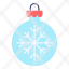 bauble-decoration-ornament-snow-flake-cold-icon