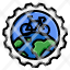bicycle-stamp-world-travel-icon