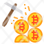bitcoin-cryptocurrency-coin-pickaxe-mining-icon