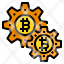 bitcoin-cryptocurrency-digital-money-gear-icon
