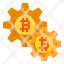 bitcoin-cryptocurrency-digital-money-gear-icon