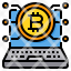 bitcoin-cryptocurrency-digital-money-laptop-icon