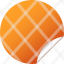 blank-circle-label-orange-round-sticker-icon