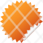 blank-label-orange-sticker-icon