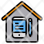 bloger-working-at-home-writer-smartphone-office-icon