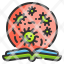 book-virus-bacteria-learning-loupe-education-search-icon