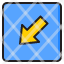 bottom-left-arrow-direction-button-pointer-icon