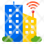 building-town-internet-wifi-technology-icon