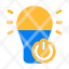 bulb-on-electronics-icon