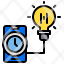 bulb-time-smartphone-icon