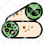 burrito-veagn-vegetarian-plant-based-food-bean-rice-icon