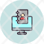 business-contact-internet-isometric-screen-icon