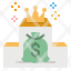 business-target-money-position-crown-icon